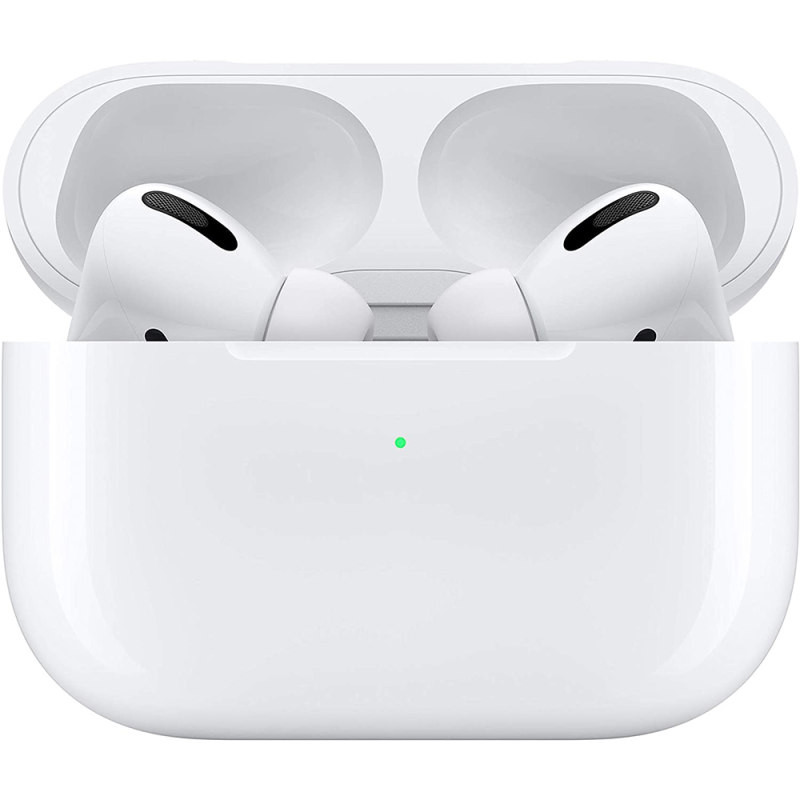 هدفون بلوتوثی مدل AirPods Pro با کیس شارژ وایرلس، تا 4 ساعت پخش موسیقی، طراحی ارگونومیک و رابط لایتنینگ
