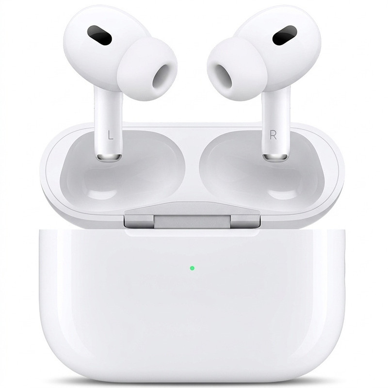 هدفون بی‌سیم توگوشی دوگوشی متفرقه مدل AirPod Pro 2 با نویز کنسلینگ فعال، شارژ باسیم و بی‌سیم، فرمان لمسی و درگاه Lightning