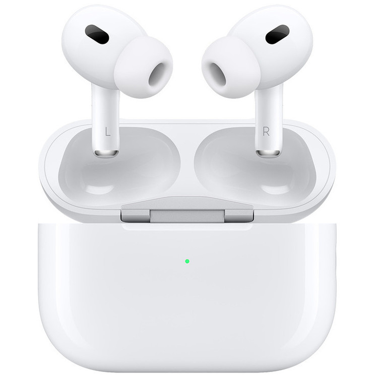 هدفون بیسیم توگوشی دوگوشی متفرقه مدل AirPod Pro 2 با نویز کنسلینگ فعال، شارژ باسیم و بیسیم، فرمان لمسی و درگاه Lightning