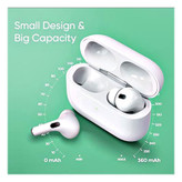 هدفون بلوتوثی TWS دو گوشی مدل AIRPODS PRO 2024 با نویز کنسلینگ فعال ANC و میکروفون ENC، اتصال بلوتوث، Lightning و USB، کنترل لمسی