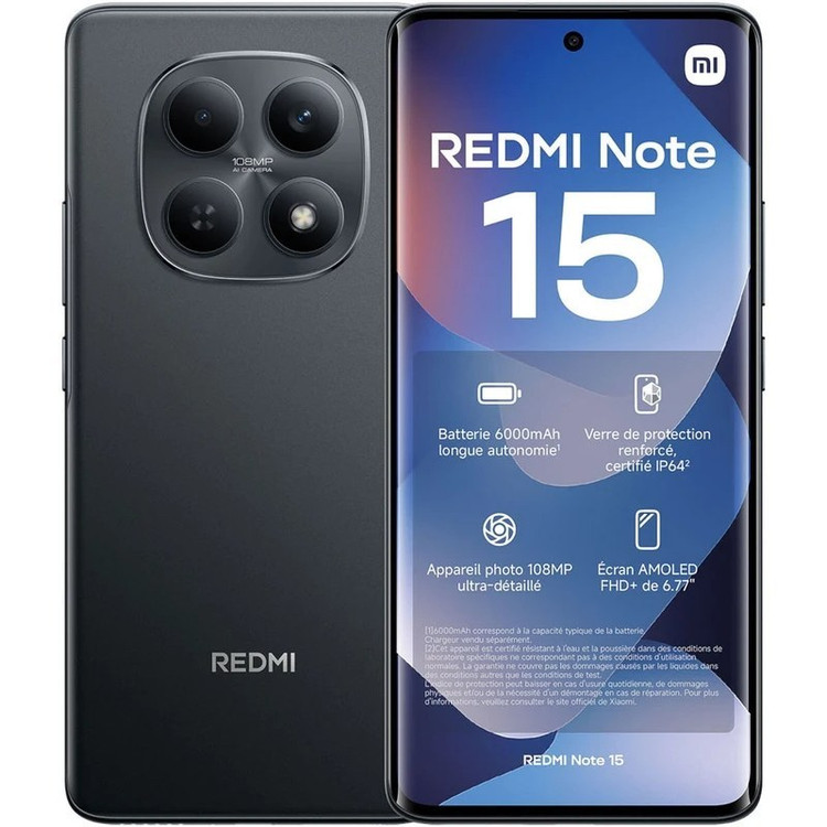 گوشی موبایل شیائومی مدل Redmi Note 15 4G دو سیم کارت ظرفیت 256 گیگابایت و رم 8 گیگابایت اصلی و اورجینال