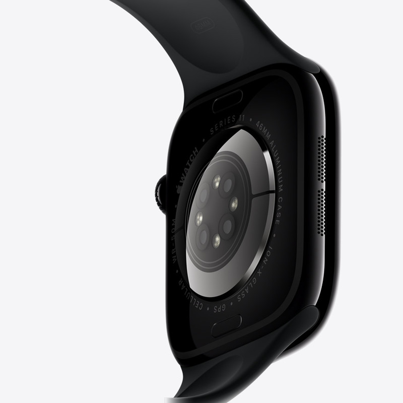 ساعت هوشمند 46 میلی متری اپل مدل Series 11 Aluminum Case با بند سیلیکونی