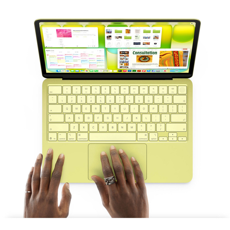 لپتاپ 13 اینچی اپل مدل MacBook Neo با پردازنده A18 Pro، رم 8 گیگابایت، حافظه SSD با ظرفیت 512 گیگابایت، نمایشگر Liquid Retina، وبکم با وضوح 1080 پیکسل، حسگر اثر انگشت و شارژدهی تا 16 ساعت