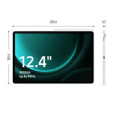 تبلت 12.4 اینچ سامسونگ مدل Galaxy Tab S9 FE Plus 5G SM-X616B ظرفیت 128 گیگابایت و رم 8 گیگابایت به همراه قلم
