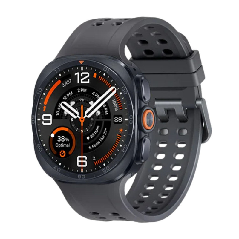 ساعت هوشمند 47 میلی‌متری سامسونگ مدل Galaxy Watch Ultra 2 با بند لاستیکی، سازگار با سیستم عامل Android، به همراه بند لاستیکی اضافی