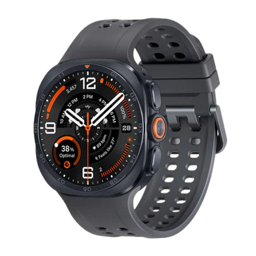 ساعت هوشمند 47 میلیمتری سامسونگ مدل Galaxy Watch Ultra 2 با بند لاستیکی، سازگار با سیستم عامل Android، به همراه بند لاستیکی اضافی