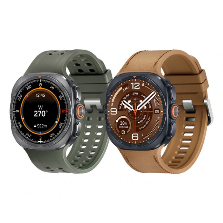 ساعت هوشمند 47 میلیمتری سامسونگ مدل Galaxy Watch Ultra 2 با بند لاستیکی، سازگار با سیستم عامل Android، به همراه بند لاستیکی اضافی