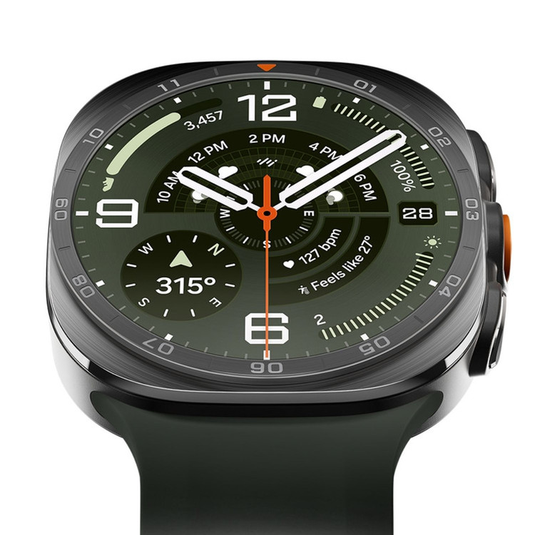 ساعت هوشمند 47 میلیمتری سامسونگ مدل Galaxy Watch Ultra 2 با بند لاستیکی، سازگار با سیستم عامل Android، به همراه بند لاستیکی اضافی