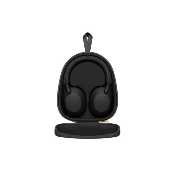 هدفون بیسیم سونی مدل WH-1000XM5 با نویز کنسلینگ فعال (ANC)، درگاه شارژ USB Type-C، دارای 4 میکروفون با فناوری Beamforming، پشتیبانی از دستیار صوتی، قابلیت اتصال همزمان به دو دستگاه