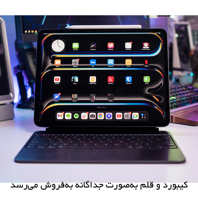 تبلت 13 اینچ اپل مدل IPad Pro 2025 M5 Wi-Fi ظرفیت 512 گیگابایت و رم 12 گیگابایت، رزولوشن دوربین 12 مگاپیکسل، پشتیبانی از قلم و کیبورد