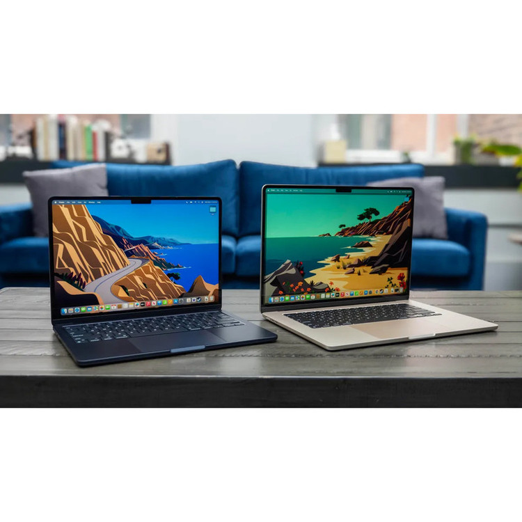 لپتاپ 13.6 اینچی اپل مدل MacBook Air MDHH4 2026 با پردازنده M5، رم 16 گیگابایت، حافظه SSD با ظرفیت 512 گیگابایت، نمایشگر Liquid Retina با رزولوشن 2560×1664، شارژدهی تا 18 ساعت، پشتیبانی از Wi-Fi 7 و Touch ID
