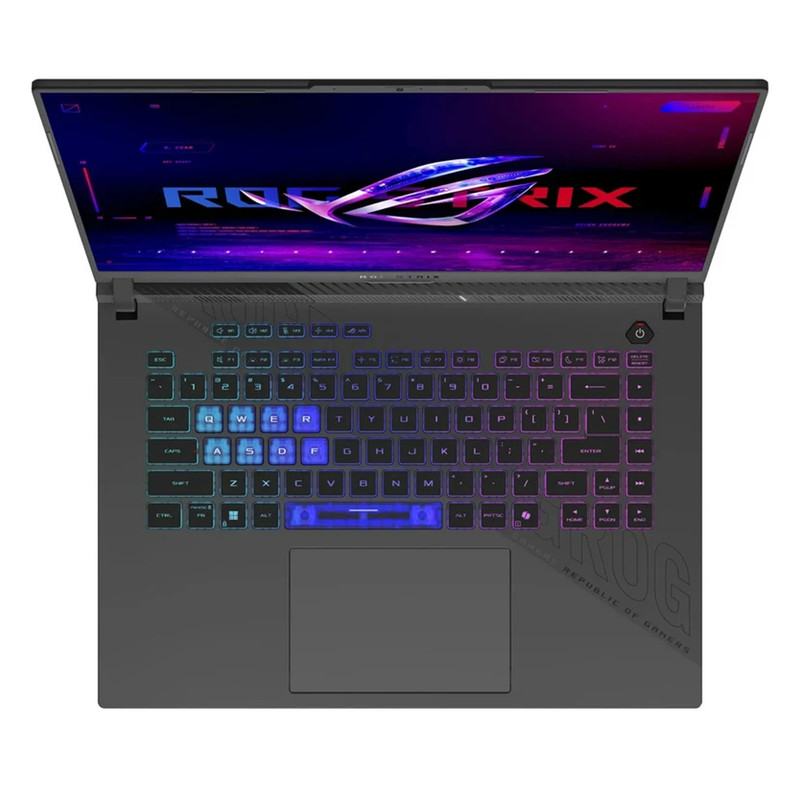لپتاپ گیمینگ 16 اینچی ایسوس، پردازنده Ryzen 9-8940HX، کارت گرافیک GeForce RTX 5070 با 8 گیگابایت حافظه GDDR7، رم 16 گیگابایت DDR5 با فرکانس 5200 مگاهرتز، حافظه SSD با ظرفیت 1 ترابایت ، نمایشگر WUXGA با نرخ نوسازی 165 هرتز، سیستمعامل Windows 11