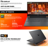 لپتاپ 15.6 اینچی اچپی مدل Victus 15 fa2013dx با پردازنده Core i5-13420H، کارت گرافیک GeForce RTX 3050 با حافظه 6 گیگابایت، رم 8 گیگابایت DDR4، حافظه SSD NVMe با ظرفیت 512 گیگابایت و نمایشگر Full HD با نرخ نوسازی 144 هرتز