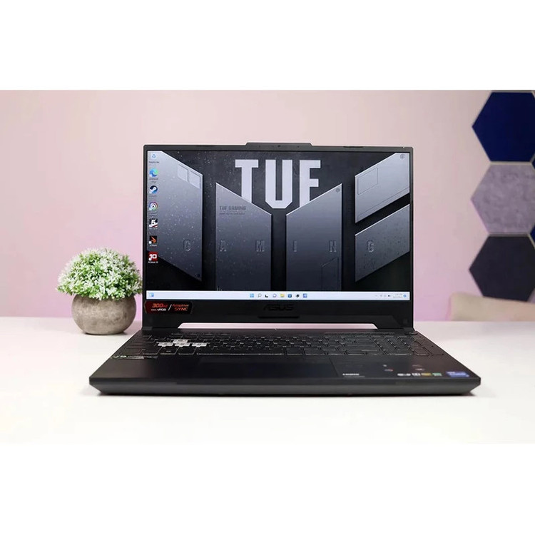 لپتاپ گیمینگ 15.6 اینچی ایسوس مدل TUF Gaming F15 FX507VV، پردازنده Core i7-13620H، رم 16 گیگابایت DDR5 با فرکانس 5600 مگاهرتز، حافظه SSD با ظرفیت 1 ترابایت، گرافیک GeForce RTX 4060 با 8 گیگابایت، نمایشگر IPS Full HD با نرخ نوسازی 144 هرتز و G-Sync