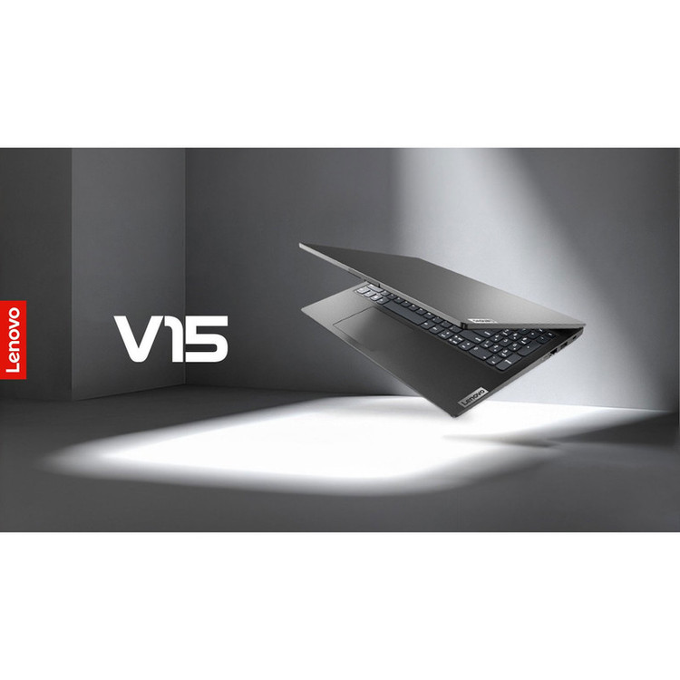 لپتاپ لنوو مدل V15 G2 IJL با پردازنده Celeron N4500، رم DDR4 4GB با فرکانس 2933MHz، حافظه SSD با ظرفیت 256GB، نمایشگر 15.6 اینچ TN با وضوح Full HD