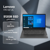 لپتاپ لنوو مدل V15 G2 IJL با پردازنده Celeron N4500، رم DDR4 8GB با فرکانس 2933MHz، حافظه SSD با ظرفیت 512GB، نمایشگر 15.6 اینچ TN با وضوح Full HD، کاستوم شده