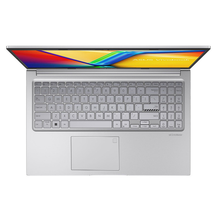 لپتاپ ایسوس مدل Vivobook 15 F1504VA-NJ824 با پردازنده Core i7-1355U، رم DDR4 40GB با فرکانس 3200MHz، حافظه SSD با ظرفیت 2TB، دارای نور پسزمینه کیبورد، حسگر اثر انگشت سیستمعامل Windows 11، کاستوم شده