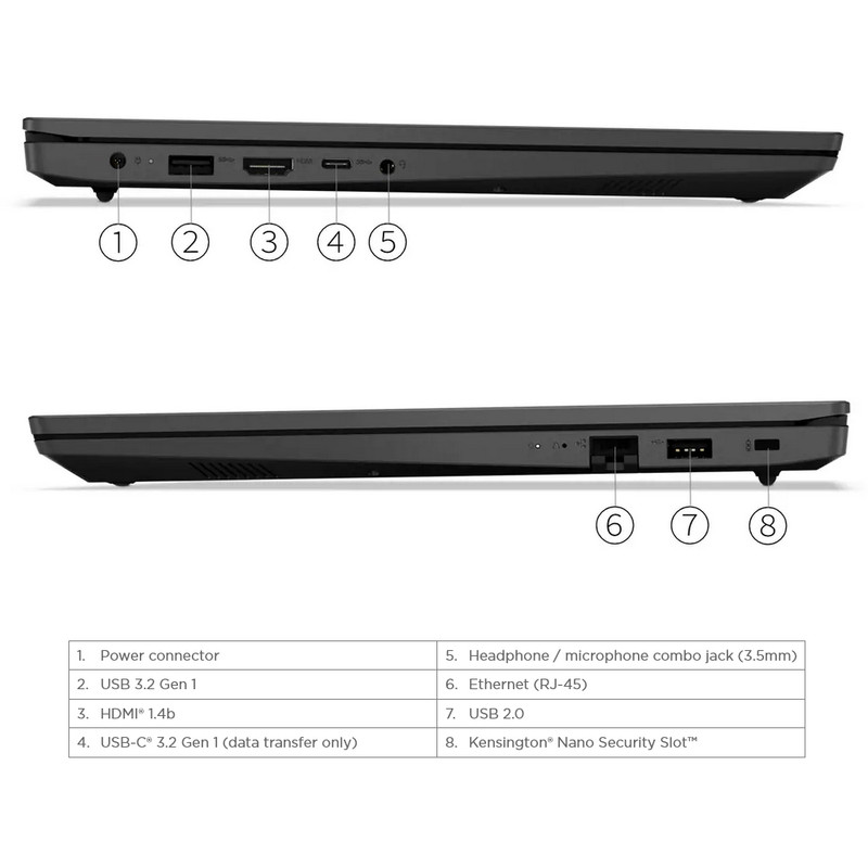 لپ تاپ 15.6 اینچی لنوو مدل V15 G2 IJL-Celeron N4500-8GB DDR4-256GB SSD-TN-W - کاستوم شده