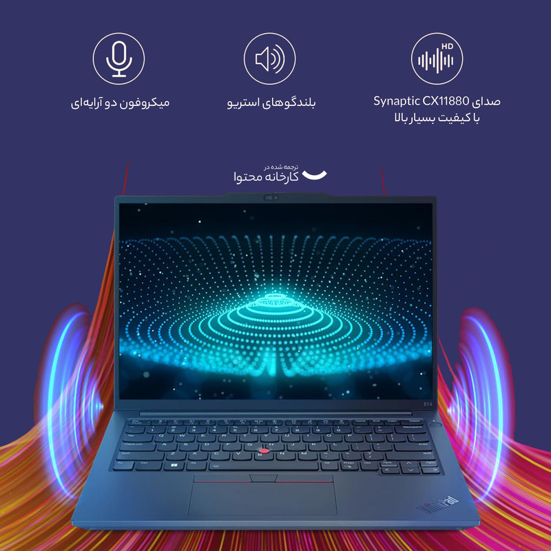لپ تاپ 14 اینچی لنوو مدل ThinkPad E14 Gen 5-i7 1355U 16GB 1SSD MX550 - کاستوم شده