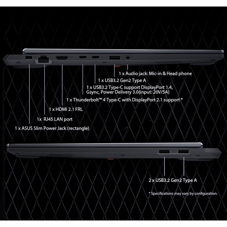 لپ تاپ 16 اینچی ایسوس مدل TUF Gaming F16 FX608JHR-RV035-i7 14650HX-16GB DDR5 5600MHz-1TB SSD-RTX5050 8GB-FHD 165Hz - کاستوم شده