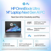 لپتاپ 14 اچ پی مدل OmniBook Ultra 14 fd0002na-Ryzen AI 9 365-32GB LPDDR5X-2TB SSD-Touch-2.2K-Backlit - کاستوم شده