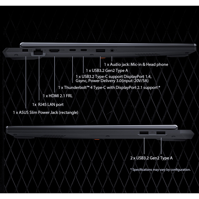 لپ تاپ 16 اینچی ایسوس مدل TUF Gaming F16 FX608JMR-i7 14650HX-RTX5060 8GB-40GB DDR5 5600MHz-2TB SSD-WUXGA 165Hz-W - کاستوم شده