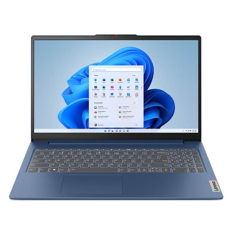 لپ تاپ 15.6 اینچی لنوو مدل Ideapad slim 3 15AMN8-Ryzen 3 30-8GB LPDDR5 5500MHz-1TB SSD-IPS-Fingerprint-W - کاستوم شده