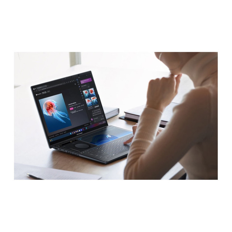 لپ تاپ 14 اینچی ایسوس مدل Zenbook DUO UX8406CA-Core Ultra 9 285H-32GB LPDDR5X-1TB SSD-Dual WUXGA OLED Touch 60Hz-W - کاستوم شده