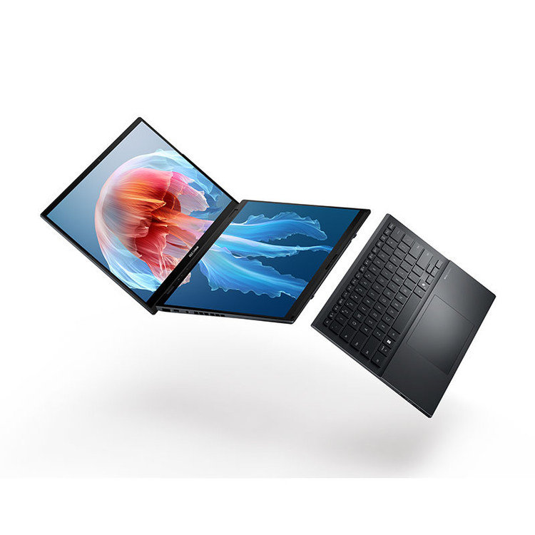لپ تاپ 14 اینچی ایسوس مدل Zenbook DUO UX8406CA-Core Ultra 9 285H-32GB LPDDR5X-512GB SSD-Dual WUXGA OLED Touch 60Hz-W - کاستوم شده