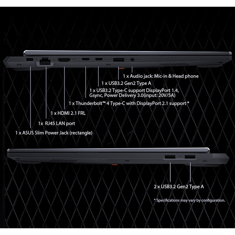 لپ تاپ 16 اینچی ایسوس مدل TUF Gaming F16 FX608JH-i5 13450HX-32GB DDR5 5600MHz-2TB SSD-RTX5050 8GB-FHD 165Hz - کاستوم شده