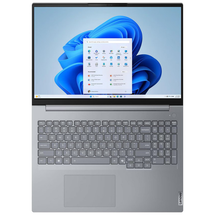 لپ تاپ 16 اینچی لنوو مدل ThinkBook 16 G8 IAL-Core Ultra 7 255H-24GB DDR5 5600MHz-1TB SSD-IPS 60Hz-Backlit-Fingerprint - کاستوم شده