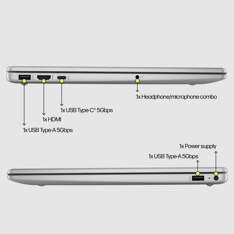 لپ تاپ 15.6 اینچی اچ پی مدل fd0576TU-15-Core i5 1335U-32GB DDR4 3200MHz-2TB SSD-TN-W - کاستوم شده