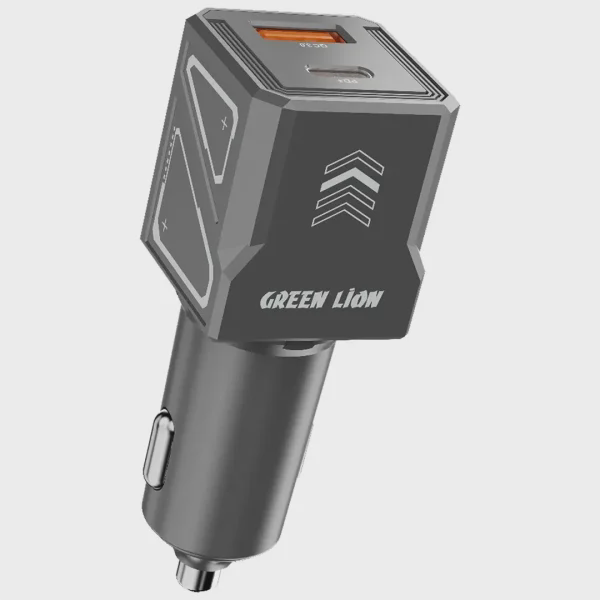 شارژر فندکی 60W گرین لاین مدل Dual Volt GNDVC12CC