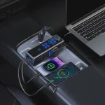 اینورتر فندکی خودرو 300 واتی پاورولوژی با صفحه نمایش با کابل جمع شونده مدل Powerology PWCPI300W
