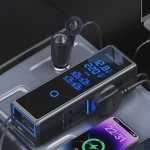 اینورتر فندکی خودرو 300 واتی پاورولوژی با صفحه نمایش با کابل جمع شونده مدل Powerology PWCPI300W